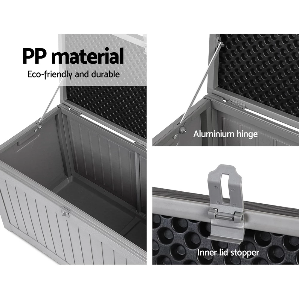 Gardeon Outdoor Storage Box Bench Seat 190L 8 Gardeon Outdoor Storage Box Bench Seat 190L - Image 6