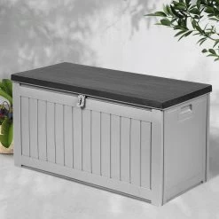 Gardeon Outdoor Storage Box Bench Seat 190L 15 Gardeon Outdoor Storage Box Bench Seat 190L -Furniture Shop OSB S190 BK 99