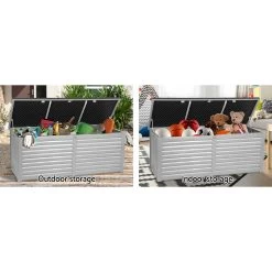 Gardeon Outdoor Storage Box Bench Seat 390L 13 Gardeon Outdoor Storage Box Bench Seat 390L -Furniture Shop OSB S390 BK 04