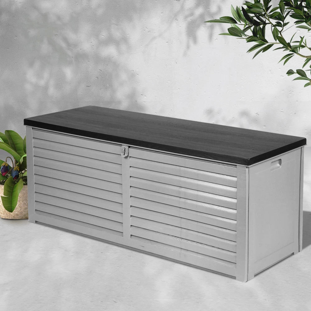 Gardeon Outdoor Storage Box Bench Seat 390L 9 Gardeon Outdoor Storage Box Bench Seat 390L - Image 7