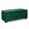 Artiss Storage Ottoman Blanket Box Velvet Foot Stool Rest Chest Couch Toy Green -Furniture Shop OTM L2 VEL GREEN 00