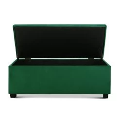 Artiss Storage Ottoman Blanket Box Velvet Foot Stool Rest Chest Couch Toy Green 11 Artiss Storage Ottoman Blanket Box Velvet Foot Stool Rest Chest Couch Toy Green -Furniture Shop OTM L2 VEL GREEN 02