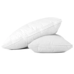 Giselle Bedding Duck Feather Down Twin Pack Pillow -Furniture Shop PILLOW DFD WALLX2 03