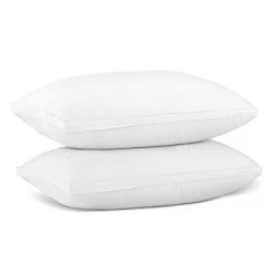 Giselle Bedding Duck Feather Down Twin Pack Pillow -Furniture Shop PILLOW DFD WALLX2 04