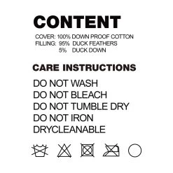 Giselle Bedding Duck Feather Down Twin Pack Pillow -Furniture Shop PILLOW DFD WALLX2 08