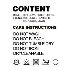 Giselle Bedding Goose Feather Down Twin Pack Pillow -Furniture Shop PILLOW GOOSE WALLX2 08