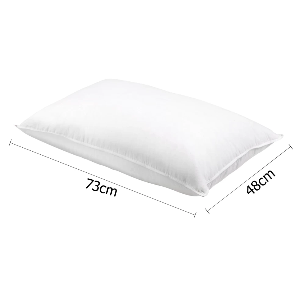 Giselle Bedding Set Of 2 Goose Feather And Down Pillow – White 4 Giselle Bedding Set Of 2 Goose Feather And Down Pillow – White - Image 2