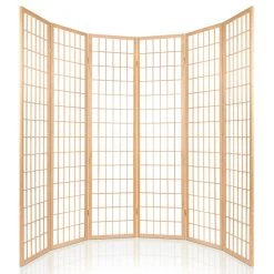 Artiss 6 Panel Room Divider Privacy Screen Foldable Pine Wood Stand Natural 13 Artiss 6 Panel Room Divider Privacy Screen Foldable Pine Wood Stand Natural -Furniture Shop RD 4019 6P NT AB 04