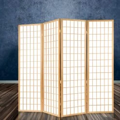 Artiss 6 Panel Room Divider Privacy Screen Foldable Pine Wood Stand Natural 15 Artiss 6 Panel Room Divider Privacy Screen Foldable Pine Wood Stand Natural -Furniture Shop RD 4019 6P NT AB 06