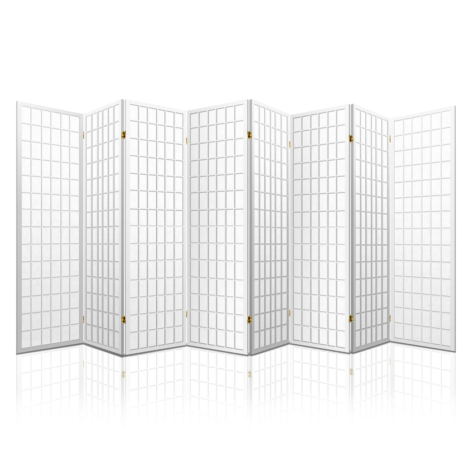 Artiss 8 Panel Room Divider Privacy Screen Dividers Stand Oriental Vintage White 3 Artiss 8 Panel Room Divider Privacy Screen Dividers Stand Oriental Vintage White