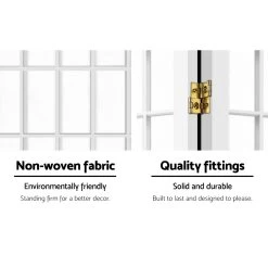 Artiss 8 Panel Room Divider Privacy Screen Dividers Stand Oriental Vintage White 11 Artiss 8 Panel Room Divider Privacy Screen Dividers Stand Oriental Vintage White -Furniture Shop RD 4019 8P WH AB 03