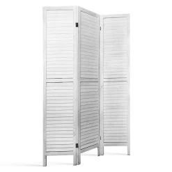 Artiss Room Divider Privacy Screen Foldable Partition Stand 3 Panel White -Furniture Shop RD B 0539 3P WH 02