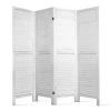 Artiss 4 Panel Foldable Wooden Room Divider – White