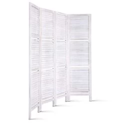 Artiss Room Divider Privacy Screen Foldable Partition Stand 4 Panel White 10 Artiss Room Divider Privacy Screen Foldable Partition Stand 4 Panel White -Furniture Shop RD B 0590 4P WH 02