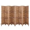 Artiss Room Divider Screen 8 Panel Privacy Dividers Shelf Wooden Timber Stand