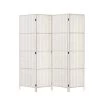 Artiss 4 Panels Room Divider Screen Privacy Rattan Timber Fold Woven Stand White 1 Artiss 4 Panels Room Divider Screen Privacy Rattan Timber Fold Woven Stand White -Furniture Shop RD C 8001 4P WH 00