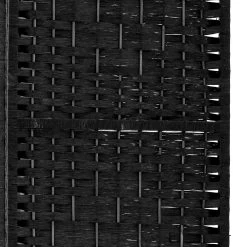 Artiss Room Divider 8 Panel Dividers Privacy Screen Rattan Wooden Stand Black -Furniture Shop RD C 8001 8P BK 02