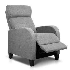 Artiss Fabric Reclining Armchair – Grey