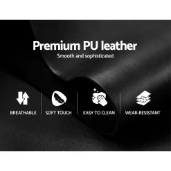 Artiss Recliner Chair Armchair Luxury Single Lounge Sofa Couch Leather Black -Furniture Shop RECLINER A8 BK AB 05