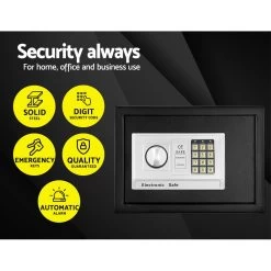 UL-TECH Electronic Safe Digital Security Box 16L 11 UL-TECH Electronic Safe Digital Security Box 16L -Furniture Shop SAF 25EA MTL BK 02