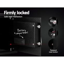 UL-TECH Electronic Safe Digital Security Box 16L 15 UL-TECH Electronic Safe Digital Security Box 16L -Furniture Shop SAF 25EA MTL BK 06