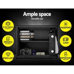 UL-TECH Electronic Safe Digital Security Box 20L 12 UL-TECH Electronic Safe Digital Security Box 20L -Furniture Shop SAF 30EA MTL BK 03