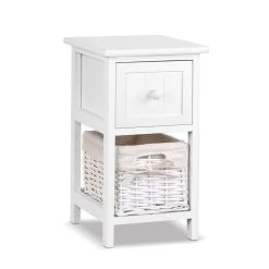 Furniture Shop 36 2 PCS Ariss Bedside Table – White