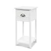 Artiss Bedside Table Nightstand Drawer Storage Cabinet Lamp Side Shelf White -Furniture Shop ST CAB 1D VIN WH 00 1