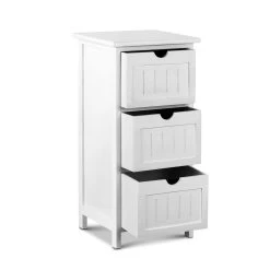 Artiss Bedside Table – White -Furniture Shop ST CAB 3D WH 03