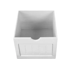 Artiss Bedside Table – White -Furniture Shop ST CAB 3D WH 05