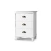 Artiss Vintage Bedside Table Chest Storage Cabinet Nightstand White -Furniture Shop ST CAB B 3D WH 00
