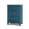 Artiss Bedside Tables Drawers Side Table Cabinet Vintage Blue Storage Nightstand