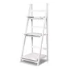 Artiss Display Shelf 3 Tier Wooden Ladder Stand Storage Book Shelves Rack White -Furniture Shop ST CAB SHELF 3T WH 00
