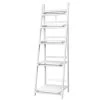 Artiss Display Shelf 5 Tier Wooden Ladder Stand Storage Book Shelves Rack White -Furniture Shop ST CAB SHELF 5T WH 00