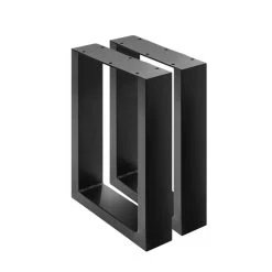 Furniture Shop 42 2x Coffee Dining Table Legs Steel Industrial Vintage Bench Metal Box Shape 400MM