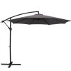Instahut 3M Outdoor Furniture Garden Umbrella Charcoal -Furniture Shop UMB BAN 8RIB CO 00
