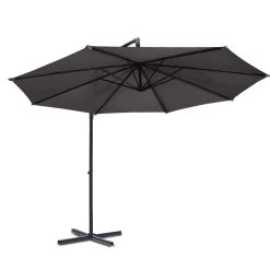Instahut 3M Outdoor Furniture Garden Umbrella Charcoal 11 Instahut 3M Outdoor Furniture Garden Umbrella Charcoal -Furniture Shop UMB BAN 8RIB CO 02