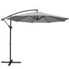 Instahut 3M Outdoor Furniture Garden Umbrella Grey 1 Instahut 3M Outdoor Furniture Garden Umbrella Grey -Furniture Shop UMB BAN 8RIB GR 00