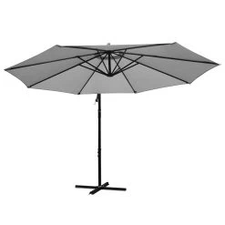 Instahut 3M Outdoor Furniture Garden Umbrella Grey -Furniture Shop UMB BAN 8RIB GR 02