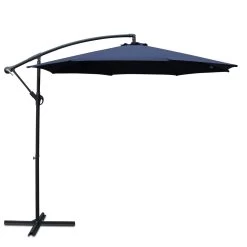 Instahut 3M Cantilevered Outdoor Umbrella – Navy