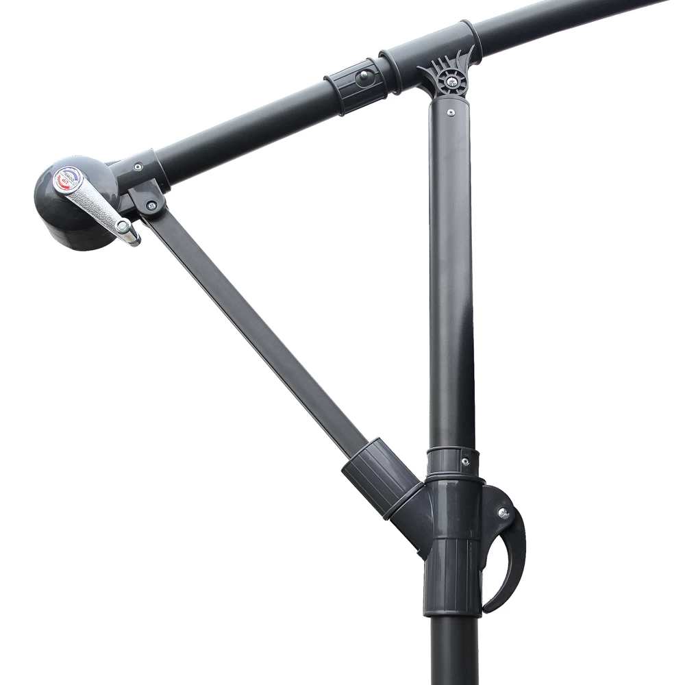 Instahut 3M Cantilevered Outdoor Umbrella – Navy 8 Instahut 3M Cantilevered Outdoor Umbrella – Navy - Image 6