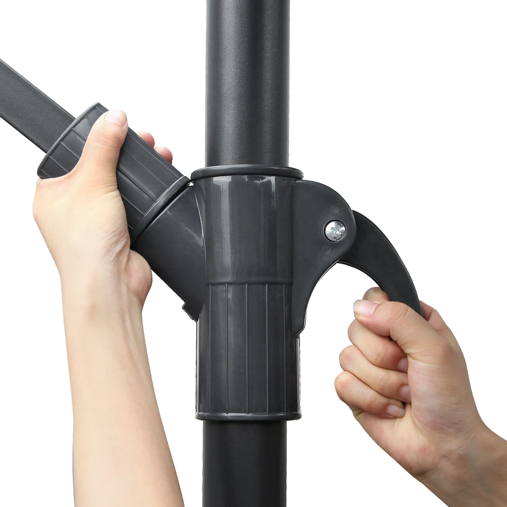 Instahut 3M Cantilevered Outdoor Umbrella – Navy 9 Instahut 3M Cantilevered Outdoor Umbrella – Navy - Image 7