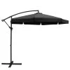 Instahut 3M Outdoor Umbrella – Black -Furniture Shop UMB BAN F 8RIB BK 00