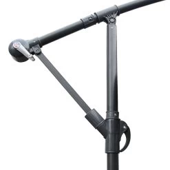 Instahut 3M Outdoor Umbrella – Black -Furniture Shop UMB BAN F 8RIB BK 05