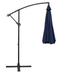 Instahut 3M Outdoor Umbrella – Navy -Furniture Shop UMB BAN F 8RIB NA 02