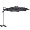 Instahut 3M Roma Outdoor Furniture Garden Umbrella 360 Degree Charcoal -Furniture Shop UMB ROMA 8RIB CO 00