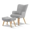 Artiss Armchair And Ottoman – Light Grey -Furniture Shop UPHO B ARM05STO LI GY 00 1