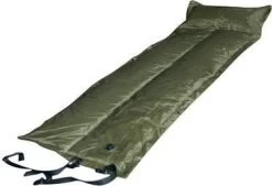 Trailblazer Self-Inflatable Foldable Air Mattress With Pillow – OLIVE GREEN