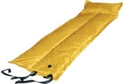 Trailblazer Self-Inflatable Foldable Air Mattress With Pillow – YELLOW