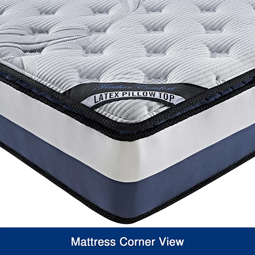 Queen Mattress Latex Pillow Top Pocket Spring Foam Medium Firm Bed 6 Queen Mattress Latex Pillow Top Pocket Spring Foam Medium Firm Bed - Image 4